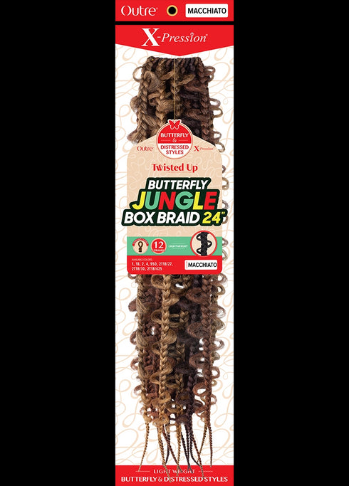X-PRESSION TWISTED UP BUTTERFLY JUNGLE BOX 24"