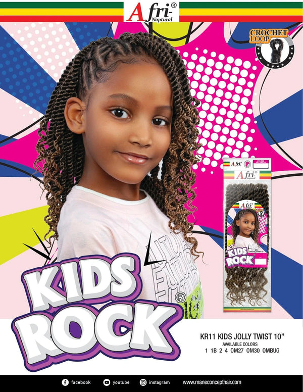 Mane Concept KR11 Jolly Twist 10" Afri-Naptural Kids Box Crochet Braid