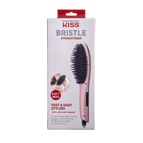 Kiss Gold Edition LED Display Ceramic Plate Bristle Straightening Brush