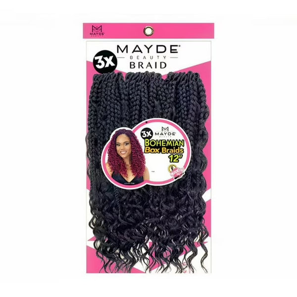 MAYDE BEAUTY 3X BOHEMIAN BOX BRAIDS 12"