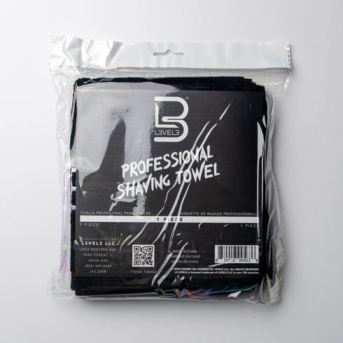 L3VEL3 BLACK TOWEL - (TW002)