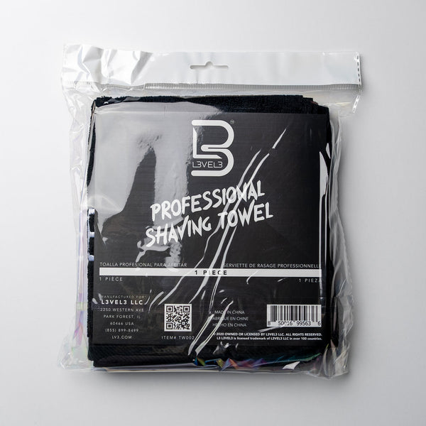 L3VEL3 BLACK TOWEL - (TW002)