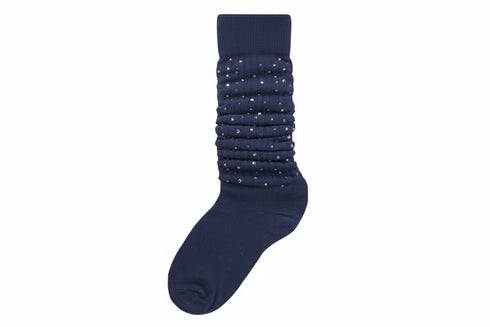 LADIES SLOUCH SOCKS W/STONE(SOCK02)
