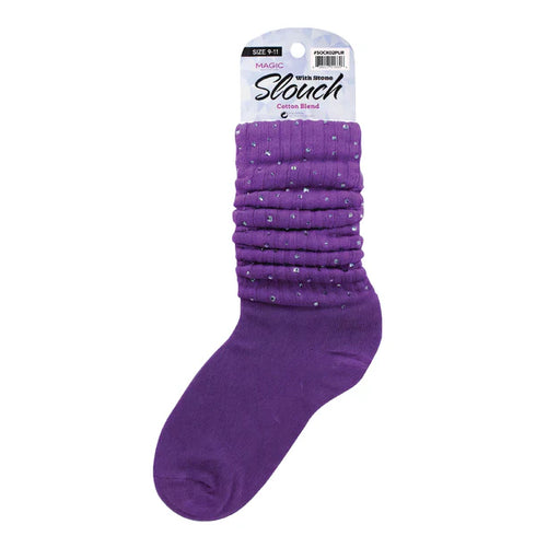 LADIES SLOUCH SOCKS W/STONE(SOCK02)