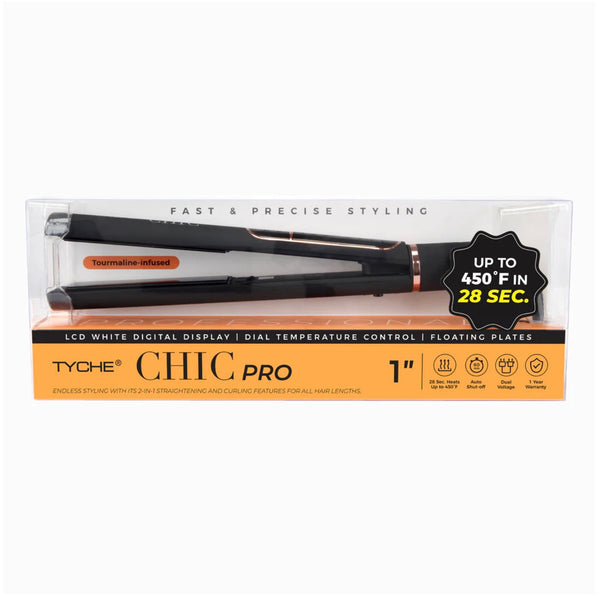 HFCP01 TYCHE CHIC PRO FLAT IRON BLACK