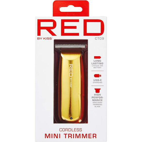 CT09 Red Mini cordless Trimmer GOLD