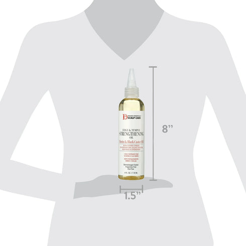 DESIGN EDGE & TEMPLE STRENGTHENING OIL 4 OZ (BIOTIN & BLACK CASTOR OIL)(DES00547)