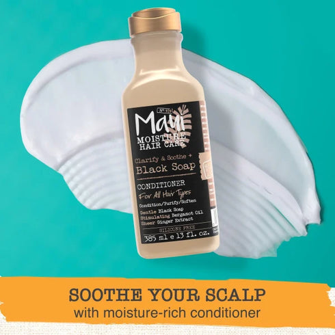 MAU68053 MAUI MOISTURE BLACK SOAP COND 13OZ