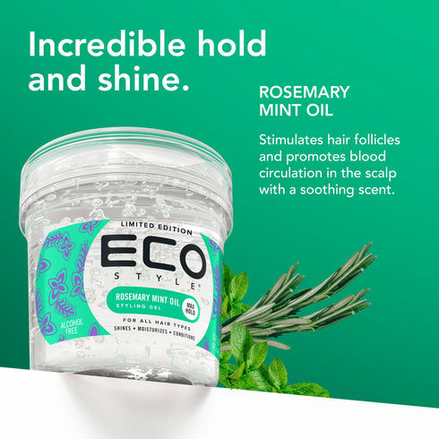 ECO STYLING GEL ROSEMARY MINT 16OZ(E00041)