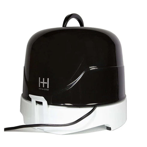 Hot & Hotter Salon Ceramic Ionic Hood Dryer BLK & WHITE #5916