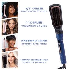 H&H Ceramic Digital Interchangeable Hair Styler Set Blue(05999)