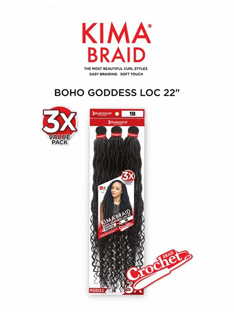 KIMA BOHO GODDESS LOC 22" 3X(KGD22)