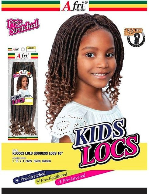 Mane Concept KLOC02 Lulu Goddess Locs 10" Afri-Naptural Kids Box Crochet Braid