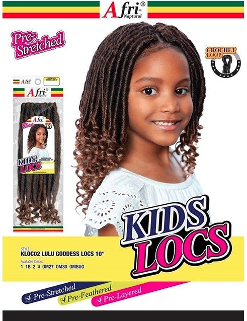 Mane Concept KLOC02 Lulu Goddess Locs 10" Afri-Naptural Kids Box Crochet Braid