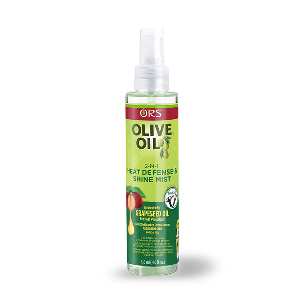 ORS Olive Oil Grapeseed Oil 2-in-1 Heat & Shine Mist, 4.6oz