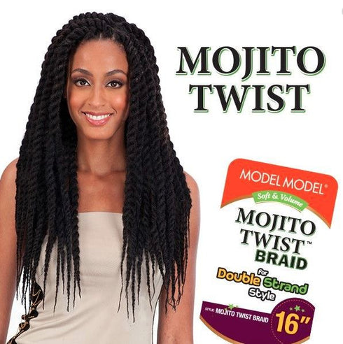 Model Model 3X Mojito Cuban Twist 16" Synthetic Hair Braid