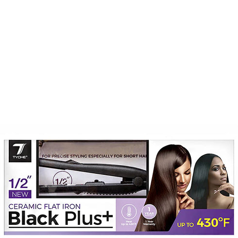 TB100 TYCHE BLACK PLUS FLAT IRON 1.0"