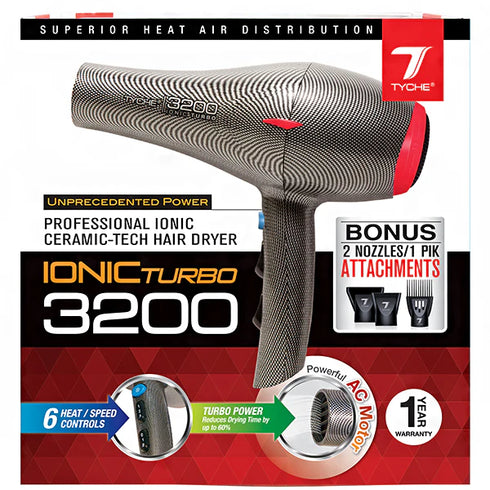 TD-7 TYCHE HAIR DRYER IONIC 3200 TURBO