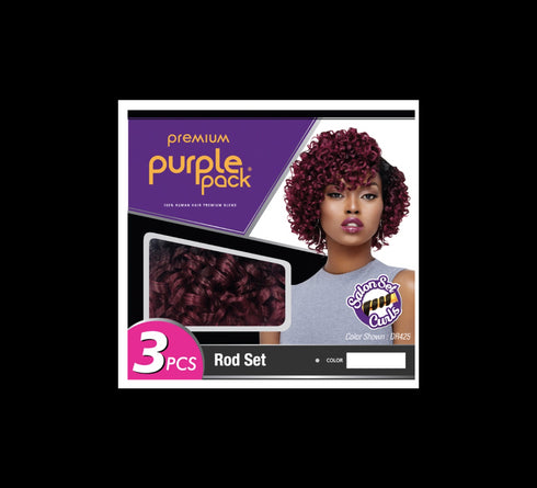 Outre Purple Pack 3Pcs Rod Set Curls Weave