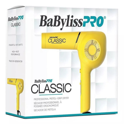 BAB40999 CONAI BABYLISSPRO DRYER-CLASSIC YELLOW dryer1875w