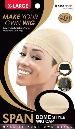 Qfitt Make Your Own Wig Span Dome Style Wig Cap (M&M #5130)