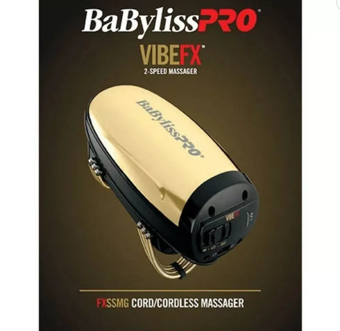 BAB42636 CONAIR BABYLISSPRO MASSAGER-VIBEFX CORD/CORDLESS GOLD(FXSSMG massager