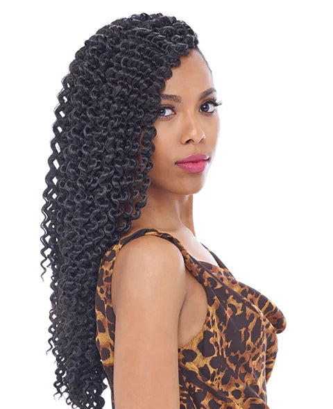 Harlem 125 Kima Braid Crochet Water Wave 18″ Synthetic Hair Braids