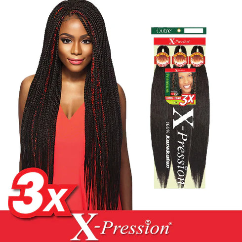 Outre X-Pression 3X 52" Pre-Stretched Synthetic Hair Braid