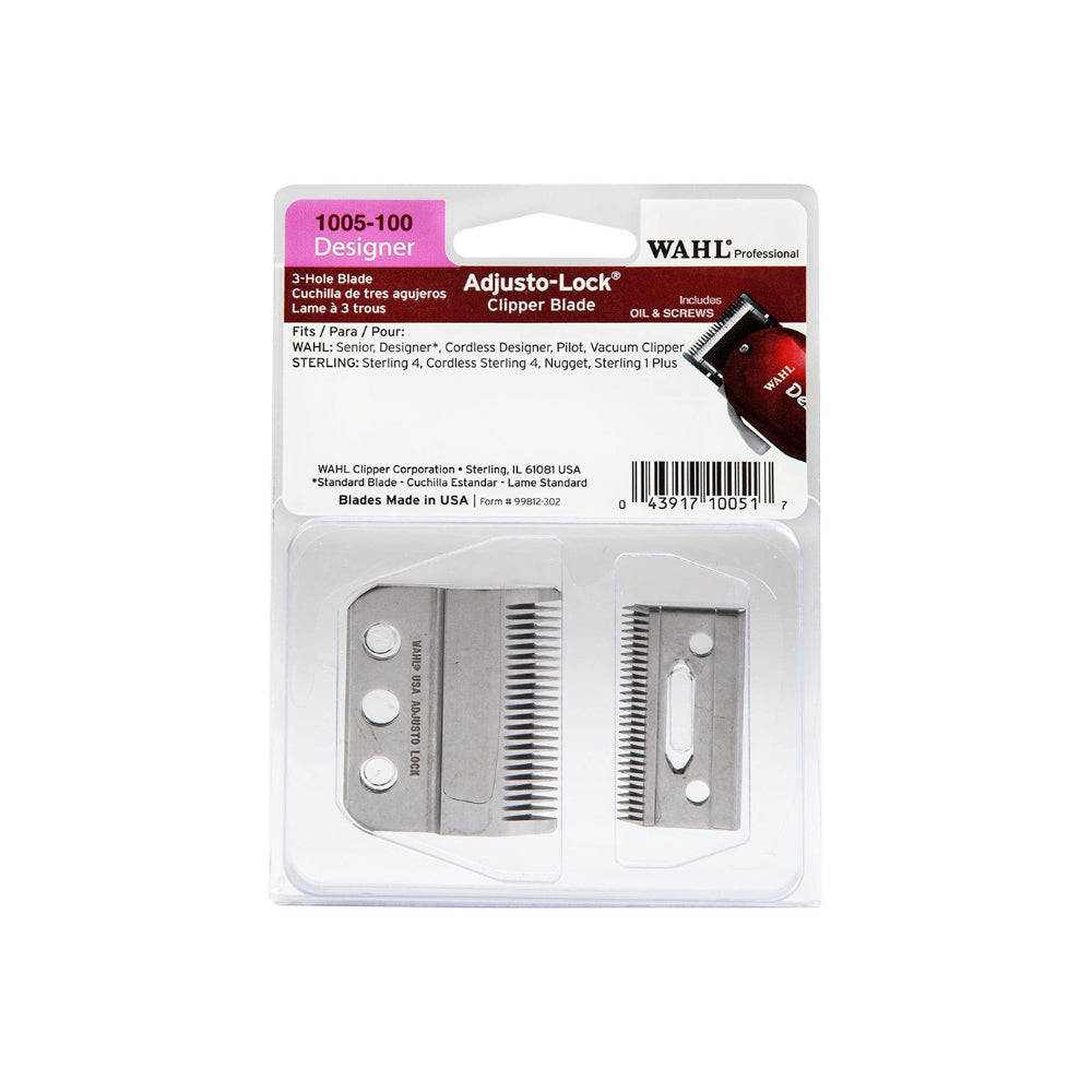 Wahl Professional Designer Adjust Lock Clipper 3Hole Blade Beauty and Company Online