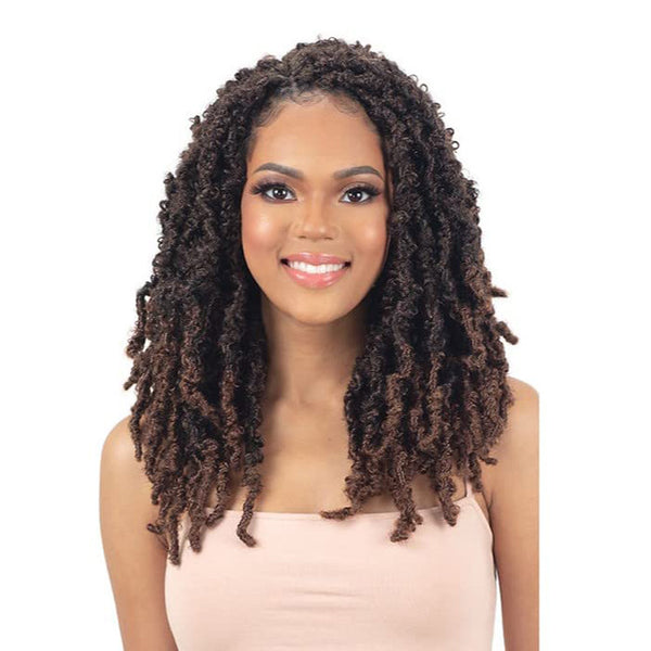 Mayde Beauty 2X Water Wave Butterfly Loc 14" Synthetic Hair Crochet Braid