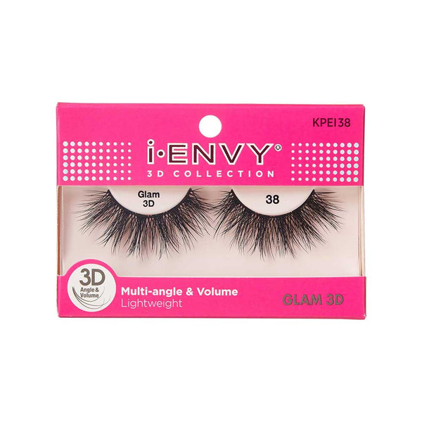 Kiss I Envy Glam 3D Collection 38 Eyelashes - KPEI38
