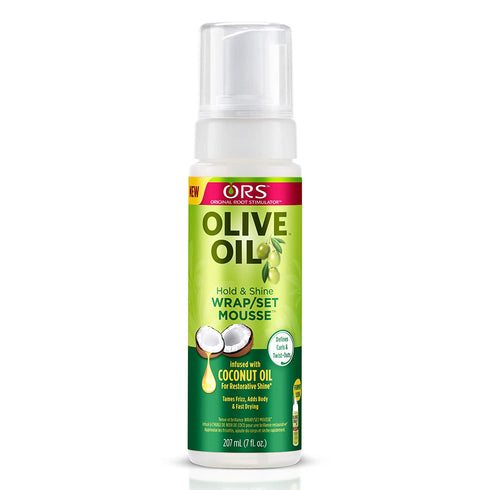 ORS Olive Oil Hold & Shine Wrap/Set Mousse, 7oz