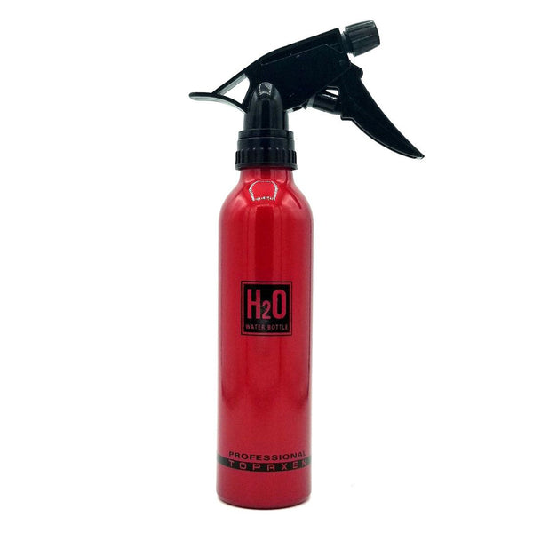 Beauty Town Aluminum Trigger Red Water Spray Bottle, 8oz