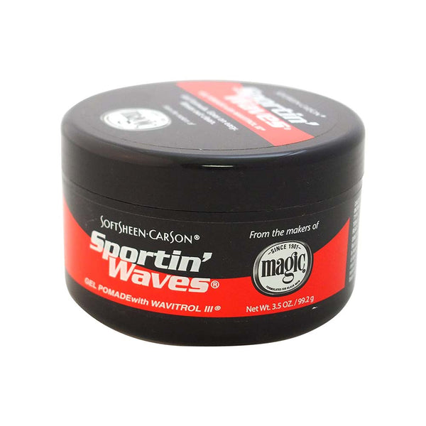 SoftSheen-Carson Sportin 'Waves Gel Pomade with Wavitrol III, 3.5 Oz