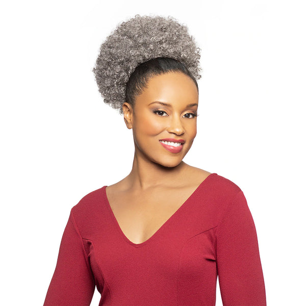 Alicia Beauty Foxy Silver DS15 Synthetic Hair Drawstring Ponytail