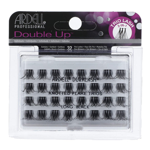 Ardell #66495 Double Up Knotted Flare 3-in-1 Trios Long Black Eyelashes