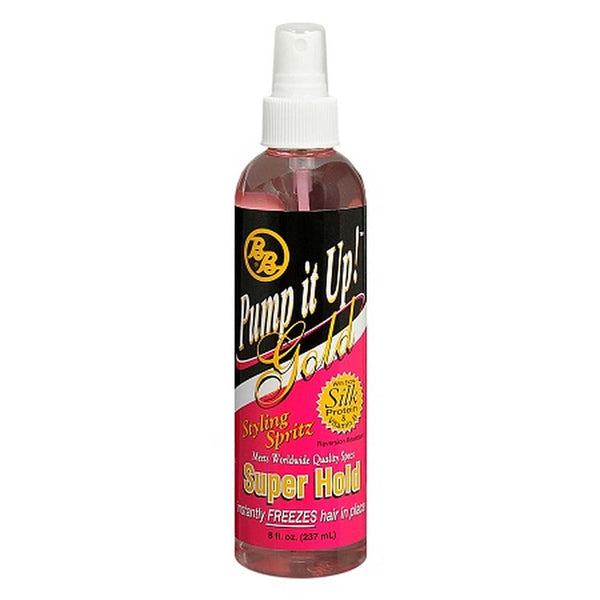 BB Pump It Up! Super Hold Gold Styling Spritz, 8oz