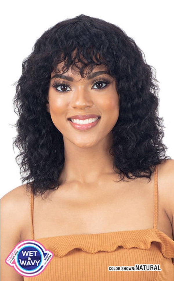 Mayde Beauty Bells Wave 100% Human Hair Wet & Wavy Wig