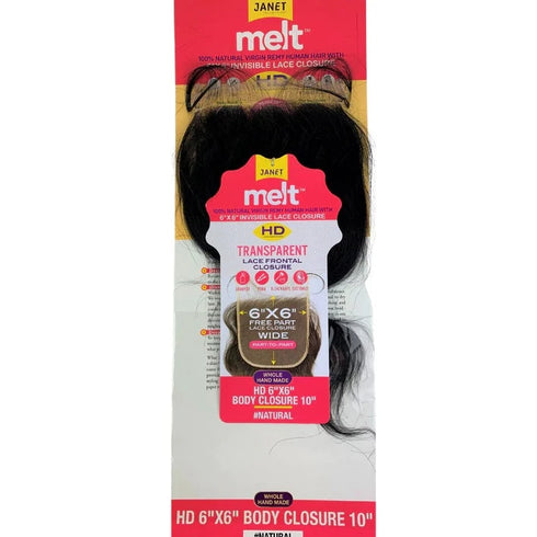 JANET MELT 6X6 HD LACE CLOSURE