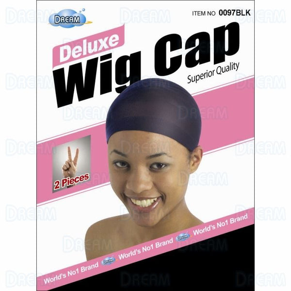 Dream Deluxe Wig Cap 2 pcs Black