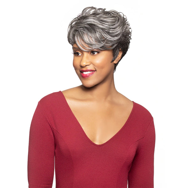 Alicia Beauty Foxy Silver Gwendolyn Synthetic Hair Wig