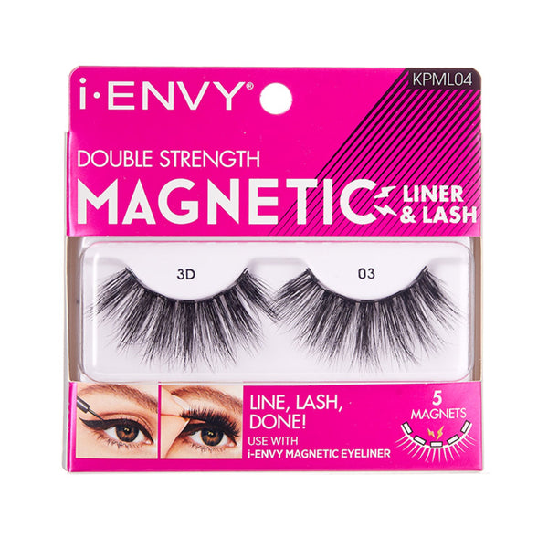 Kiss I Envy 3D Magnetic Liner & Lash 03 Eyelashes - KPML04