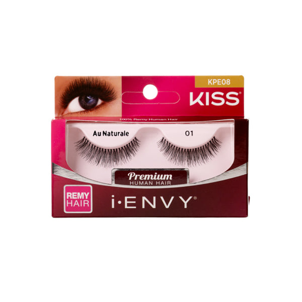 Kiss I Envy Premium Au Natural 01 Remi Hair Eyelashes - KPE08