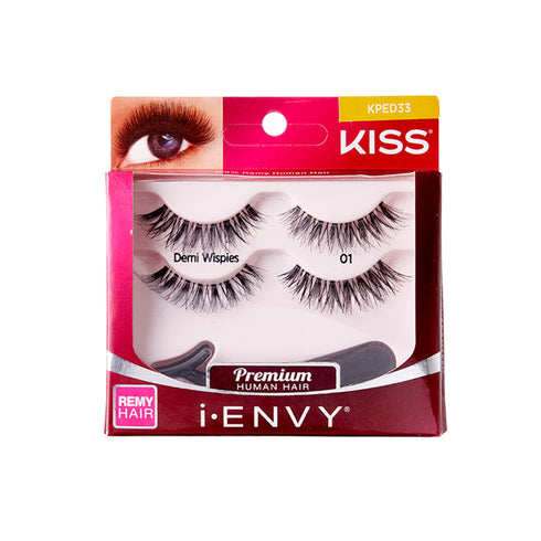 Kiss I Envy Premium Demi Wispies 01 Eyelashes - KPED33