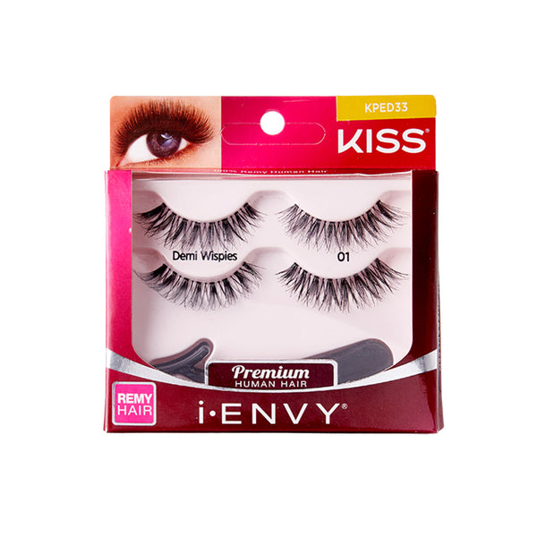 Kiss I Envy Premium Demi Wispies 01 Eyelashes - KPED33