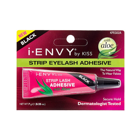 Kiss I Envy Strip Black Eyelash Adhesive, 0.25oz