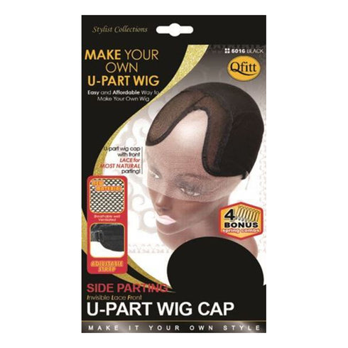 Qfitt Side Parting U-Part Invisible Wig Cap With Lace Front (M&M #5016)