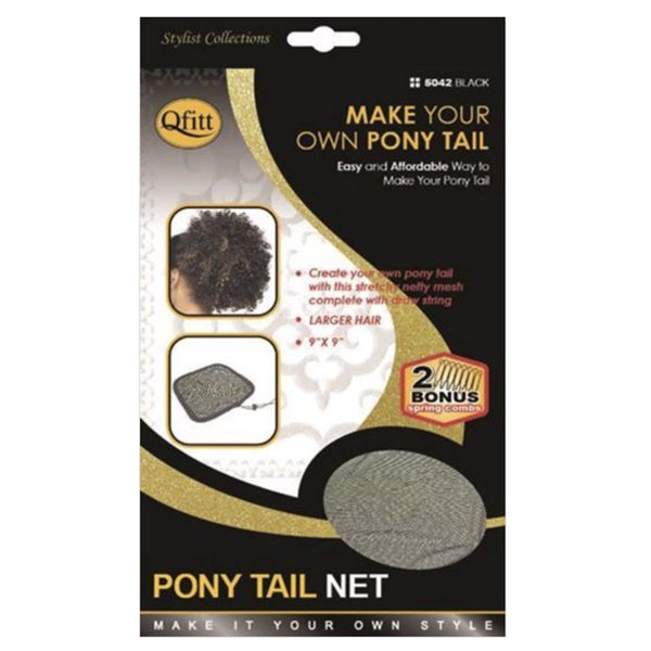 Qfitt Make Your Own Ponytail Net Brown (M&M #5042)