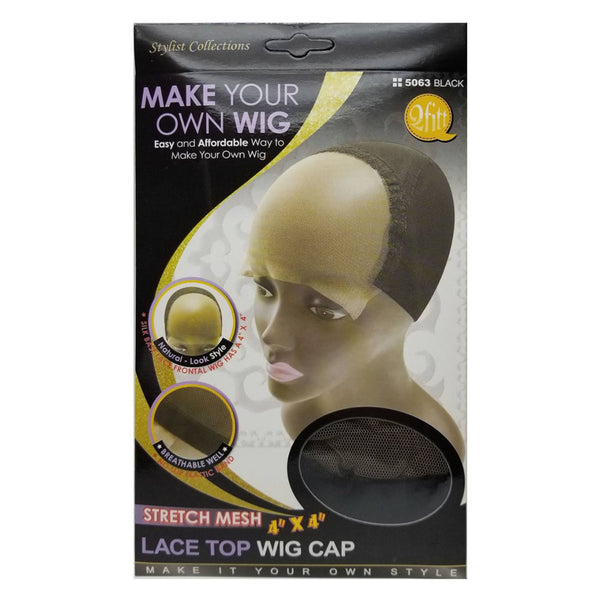 Qfitt Make Your Own Wig Stretch 4x4 Lace Wig Cap (M&M #5063)