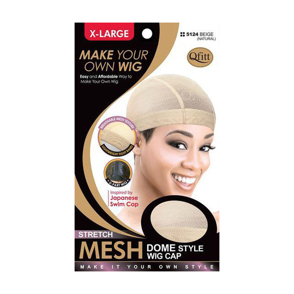 Qfitt Make Your Own Wig Stretch Mesh Dome Style Wig Cap (M&M #5124)